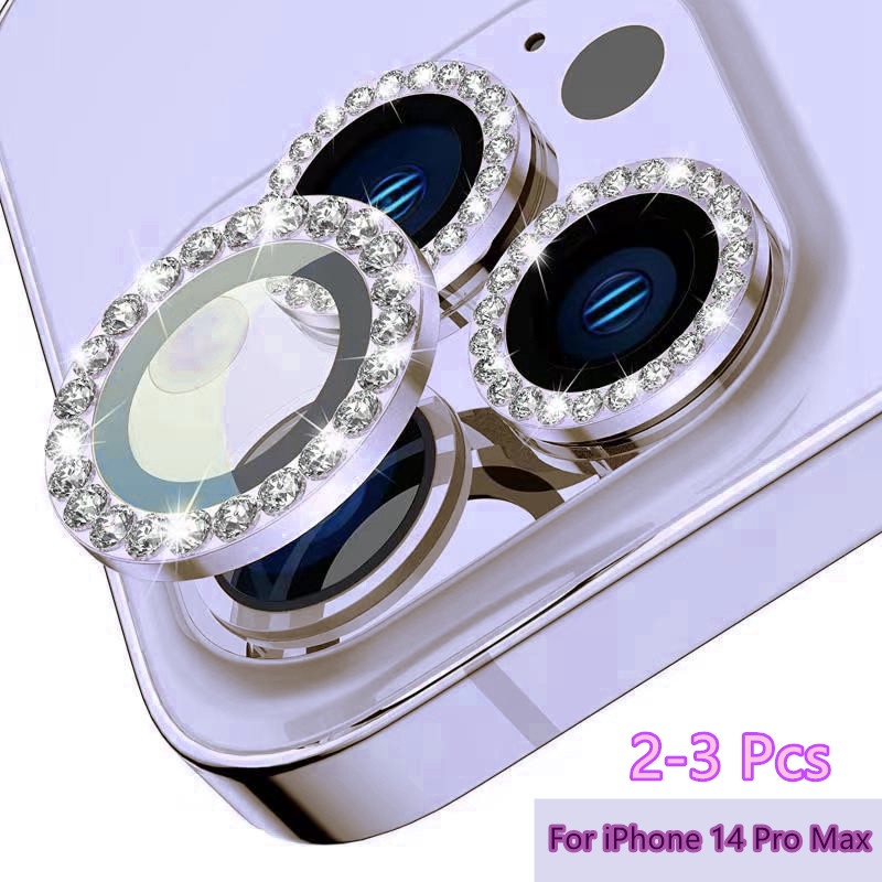 Set 2 / 3 Vòng Kim Loại Mini Bảo Vệ Ống Kính Máy Ảnh Cho iPhone 14 Pro Max 13 12 11 Pro Max 13 Pro Max