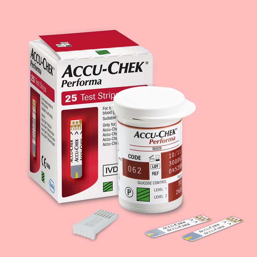 Que Thử Đường Huyết Accu-Chek Performa (25 Que)