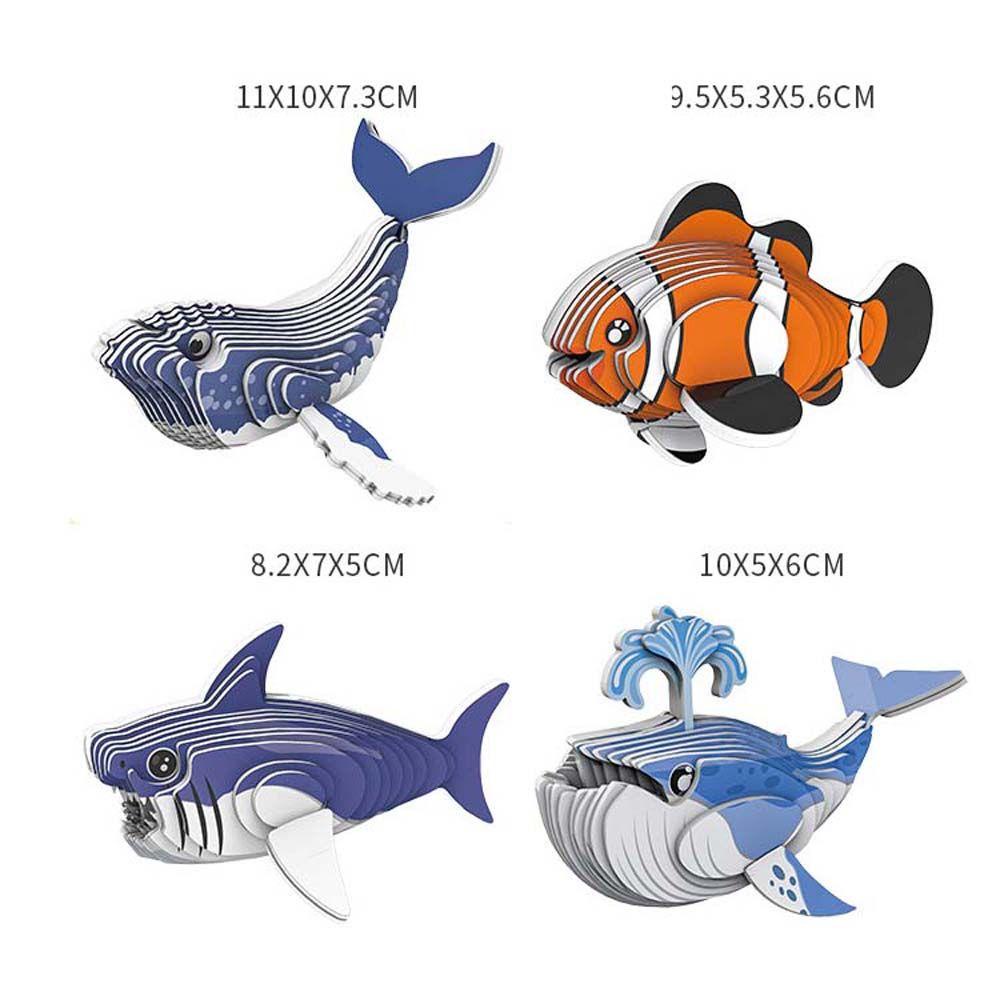 Đồ Chơi Xếp Hình Cá 3D Bằng Giấy Độc Đáo Giáo Dục Sớm Cho Trẻ Em