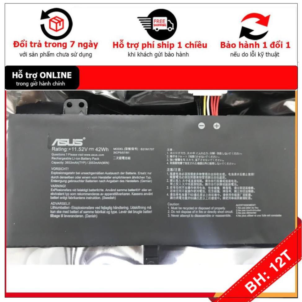 BH12TH 💖 Pin Xịn (Asus) S4200U X411UA X411UF X411UN X411UQ B31N1707 Zin