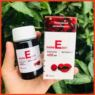 Vitamin E đỏ nga 400mg [lỌ THỦY TINH] CHUẨN AUTH đẹp da,