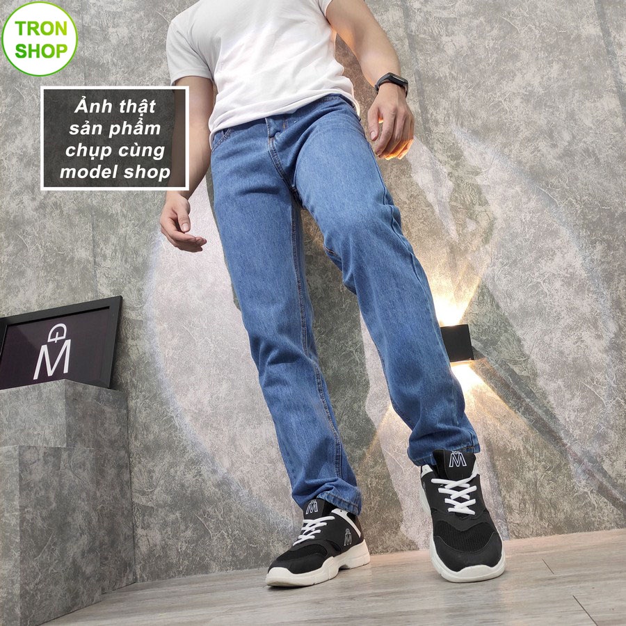 Quần jean nam ống suông Tronshop TS61 3 màu thời trang
