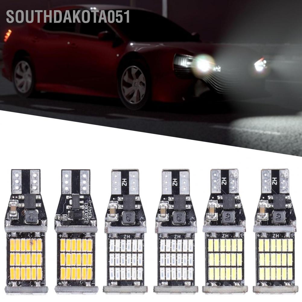 Southdakota051 2pcs Car LED Bulb Reversing Parking Lights Repair Maintenance Automobile Component for T15 W16W Model