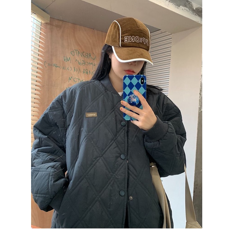 Áo Khoác Bóng Chày Đệm Dày Dặn Ấm Áp Thời Trang Mùa Đông Cho Nữ