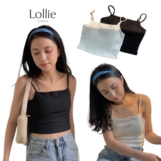 Áo 2 dây nữ đen trắng basic crotop AP517 LOLLIE STUDIO