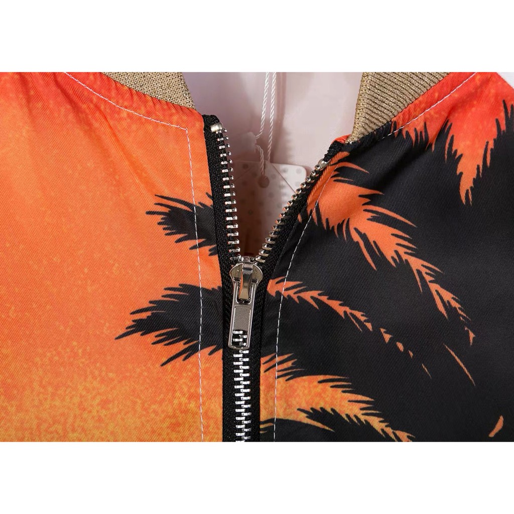 Áo bomber cây dừa giống BTS, Seungri ( Big Bang)