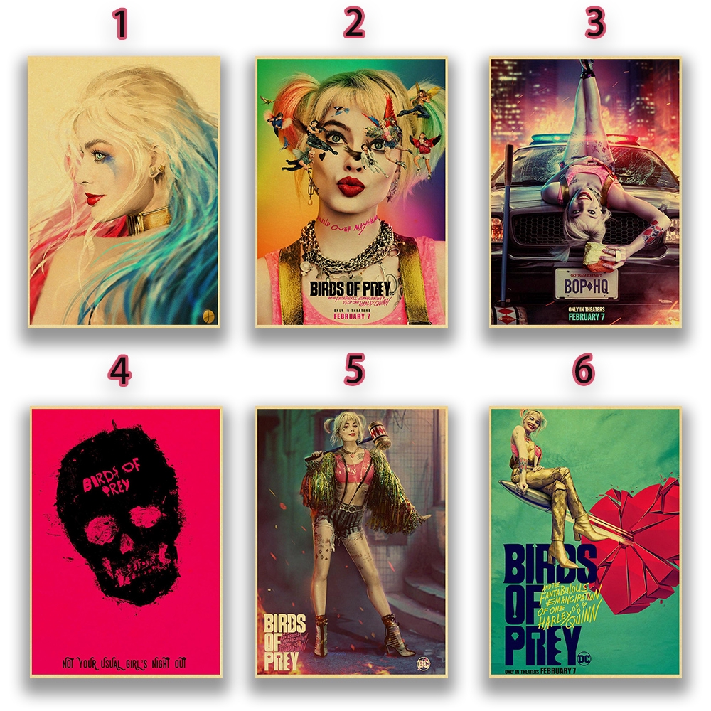 Áp Phích Treo Tường Trang Trí In Hình Harley Quinn Phong Cách Cổ Điển | BigBuy360 - bigbuy360.vn