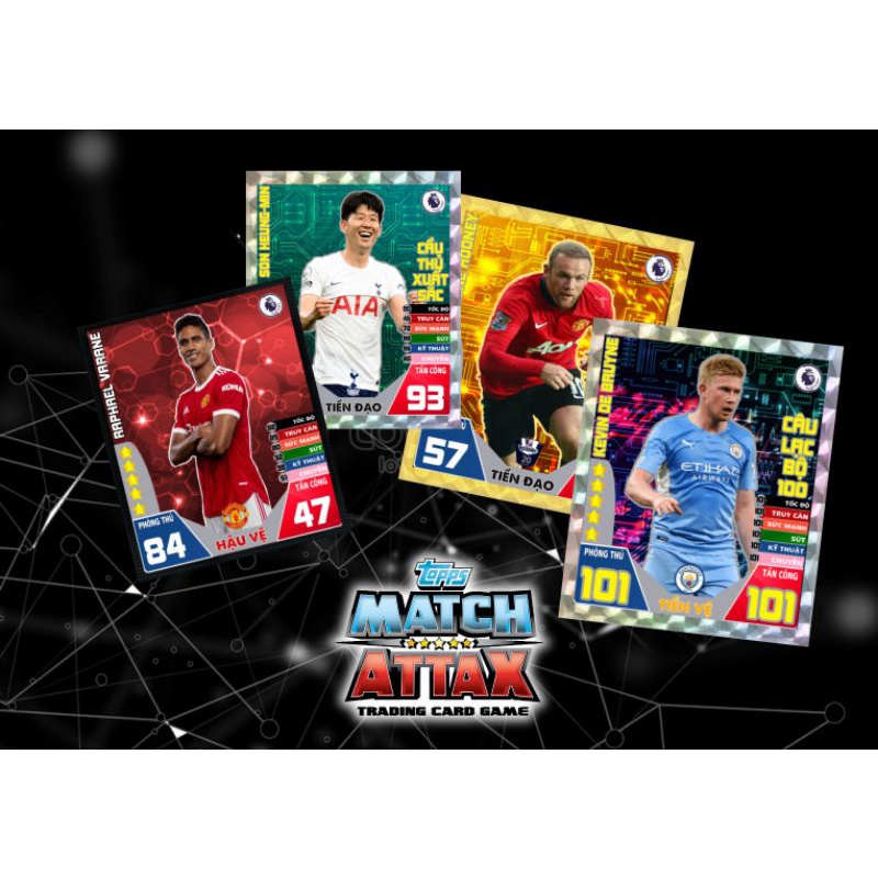 🔥🔥(Cực hot) Match Attax Bộ sưu tập trọn bộ 80 siêu sao Ngoại Hạng Anh mùa giải 2021/2022