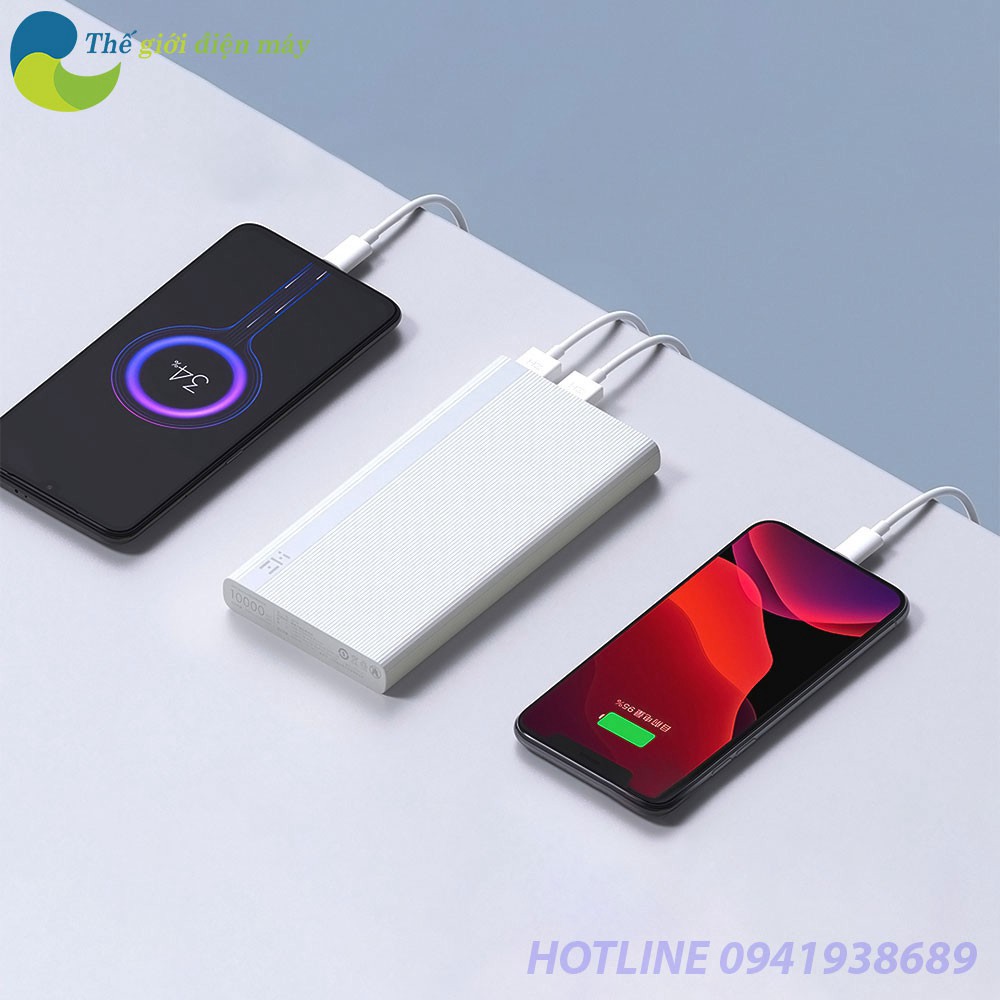 [SIÊU SALL ] Pin sạc dự phòng 10000mAh Xiaomi ZMI JD810 18W - Bảo hành 1 tháng - Shop Thế Giới Điện Máy .