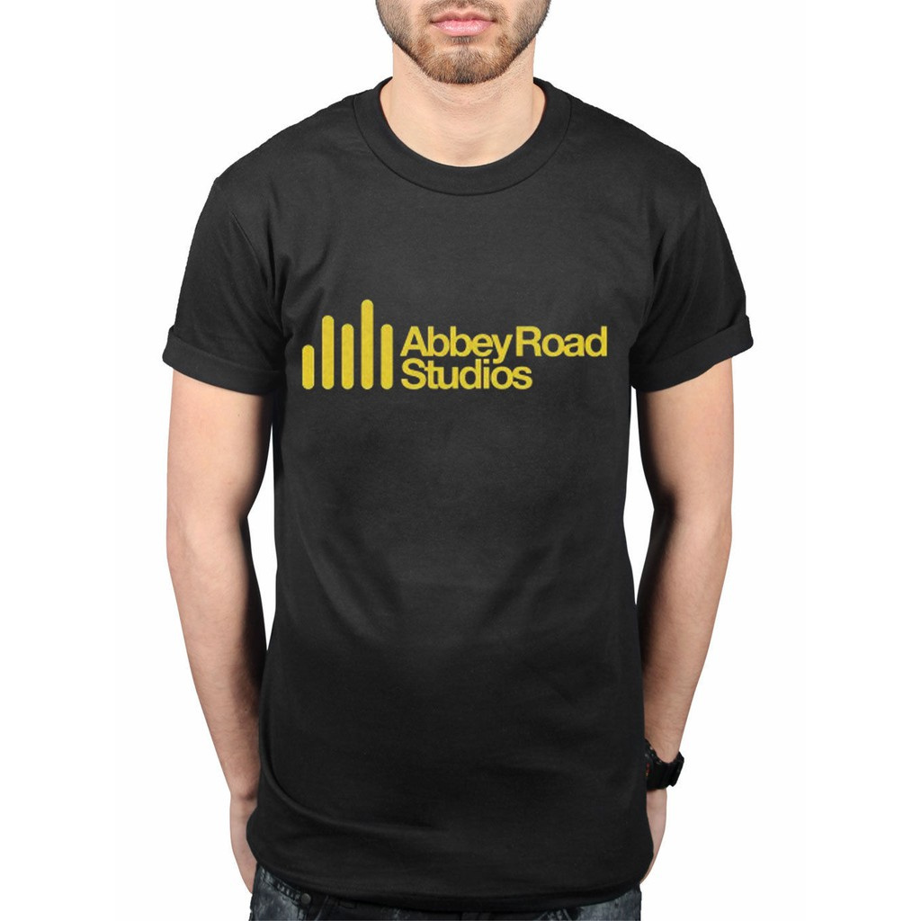 Preferred Boutique Official Abbey O-Neck Pure Cotton Shirts Road Studios Yellow Bf Style Main Logo The Beatles Rock Merch Men's Gildan T-Shirt Valentines Gift