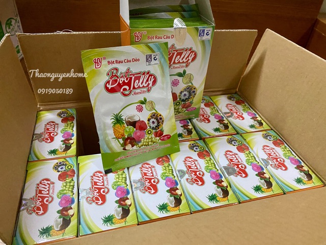 Bột rau câu thạch dẻo Jelly Hoàng Yến 10g (làm thạch 3D) | BigBuy360 - bigbuy360.vn