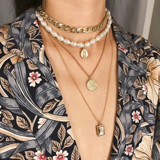 Set vòng cổ hot trend dây chuyền hình xích