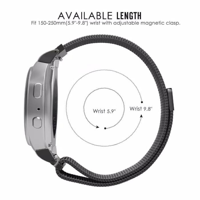 Dây Đeo Đồng Hồ Milanese Loop Mesh Lugs 18mm Universal Fossil Q Venture Hr Gen 4