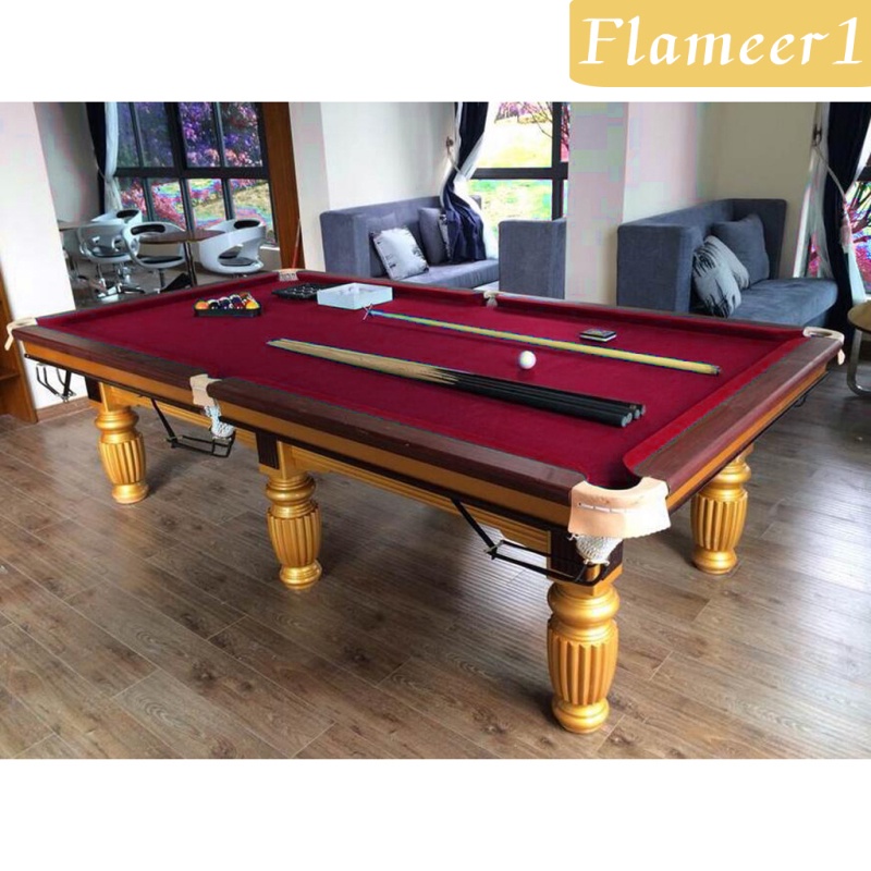 [Flameameer1] Khăn Trải Bàn Chơi Bida Vải Nỉ Cao Cấp Màu Đỏ 9ft