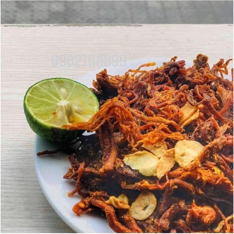 Heo khô cháy tỏi ngon đóng túi zip 500gr| KingFood - Thế Giới Đồ Ăn Vặt - Đồ Ăn Vặt Hà Nội