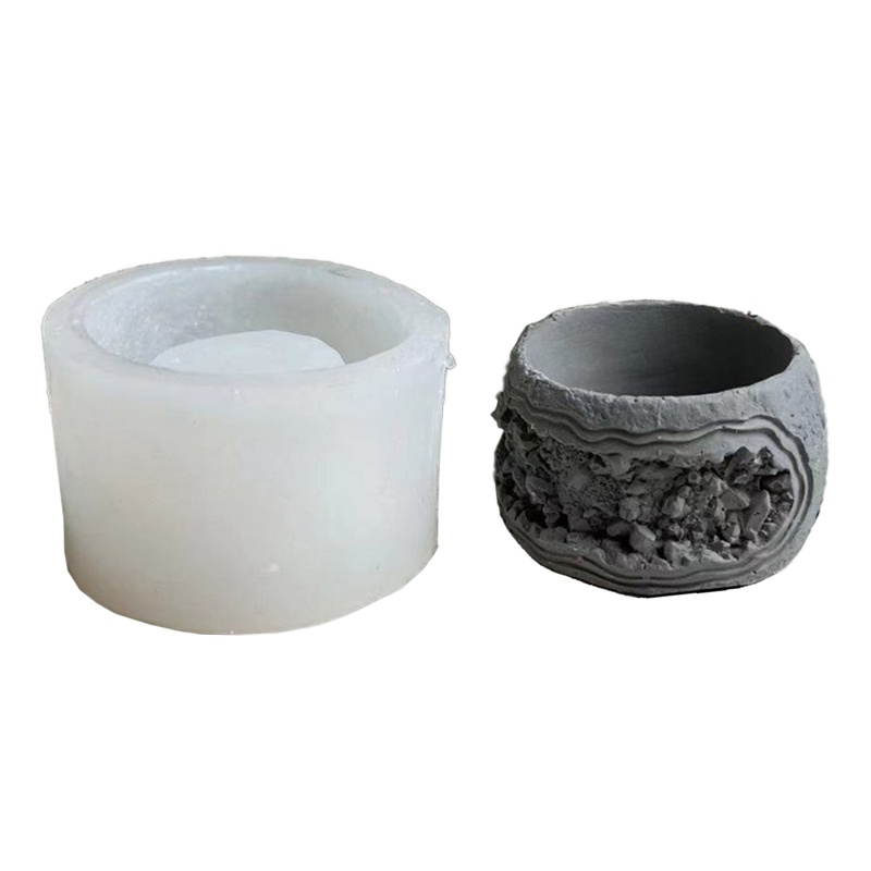 Khuôn Silicone Làm Chậu Hoa Sen Đá Resin