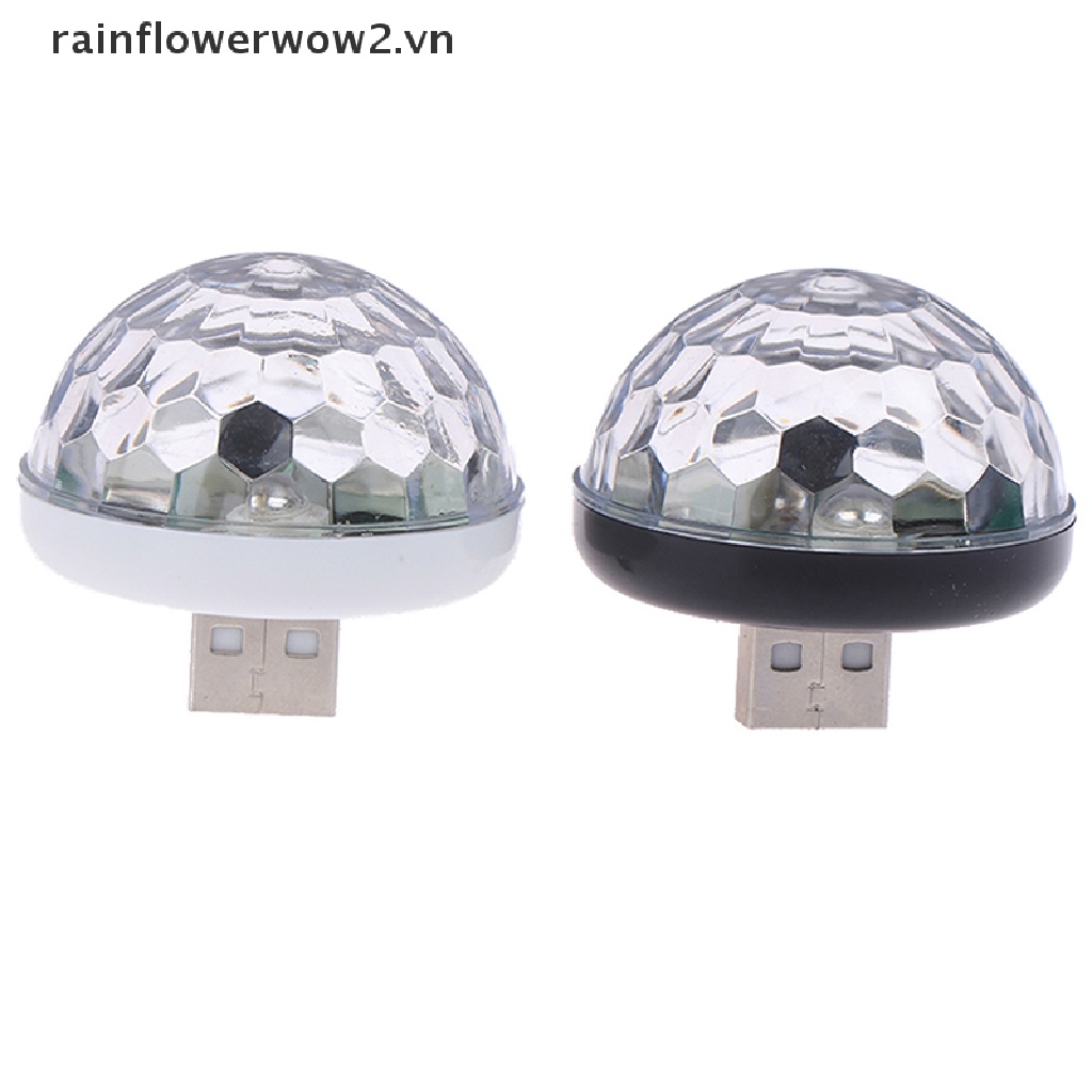 1 Đèn LED RGB mini USB Nhiều Màu Sắc Trang Trí Nội Thất Xe Hơi