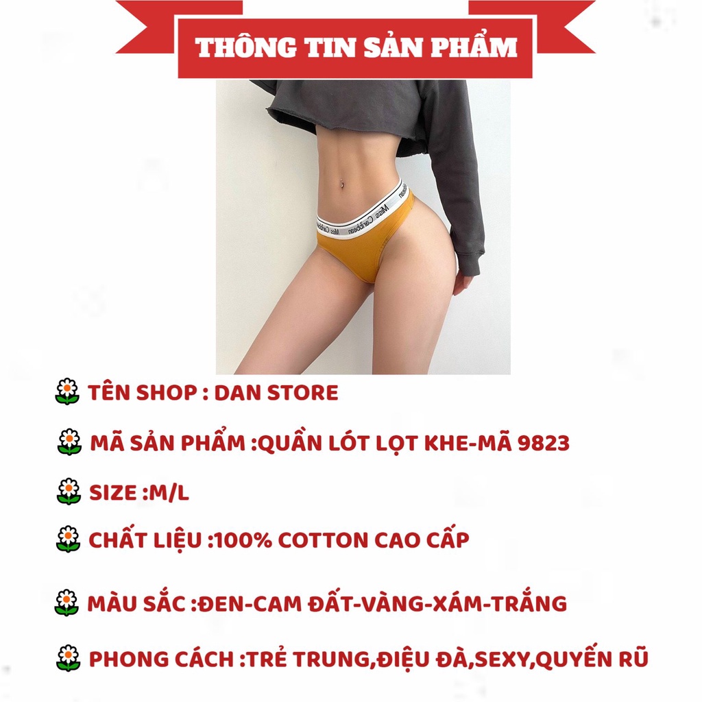 Quần Lọt Khe Nữ - Quần Lót Lọt Khe Sexy Cotton cá tính gợi cảm DAN STORE MÃ 9823