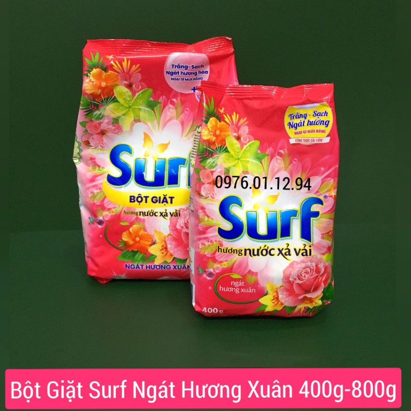 Bột Giặt Surf Ngát Hương Xuân 400g 800g