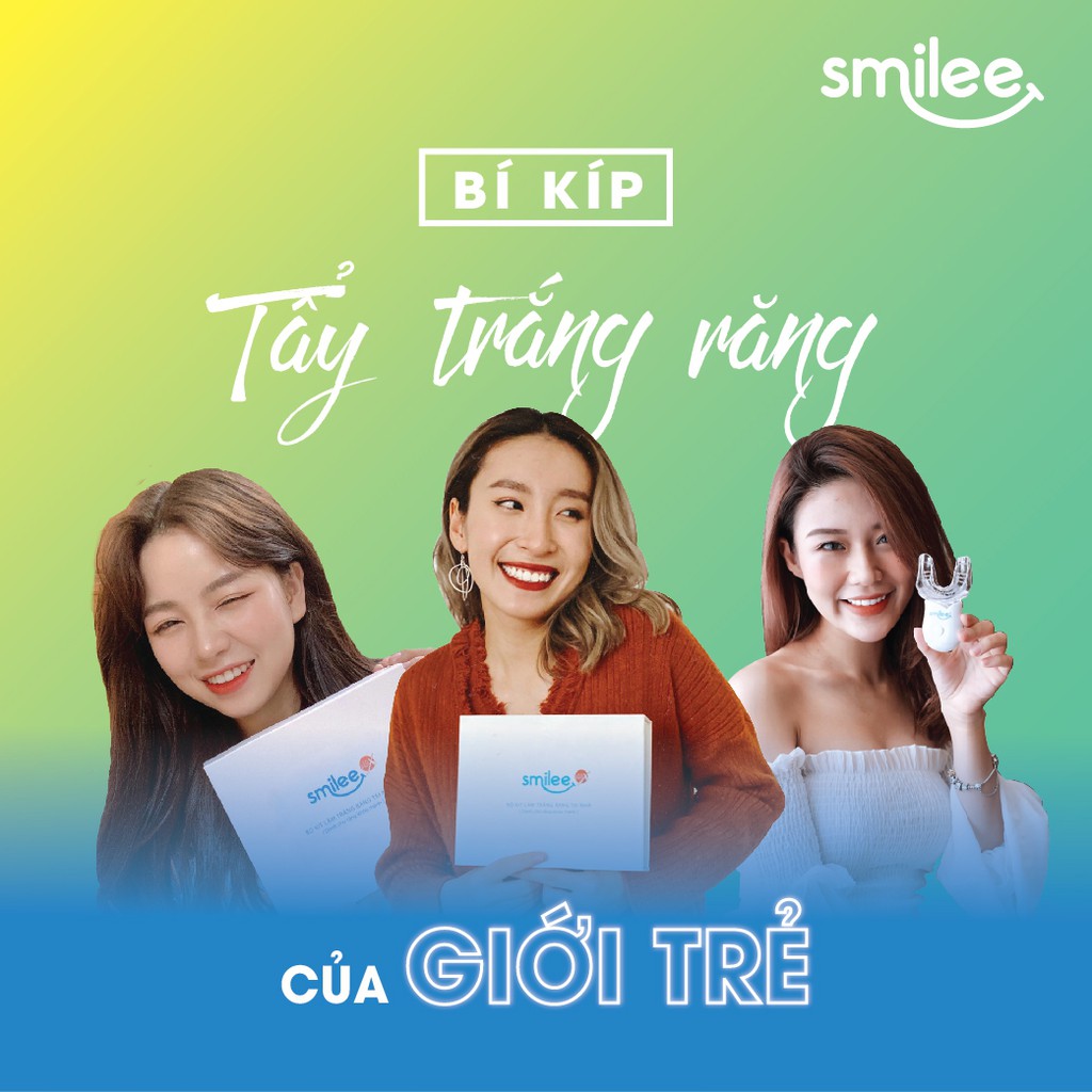 Bộ 2 Gel tẩy trắng răng tại nhà Smilee - gồm 2 ống tuýp 5ml, made in USA