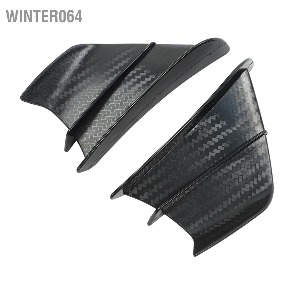 1 cặp Cánh gió xe máy Phong cách sợi carbon khí động học cho NINJA400 NINJA250 Z900 Z1000 Winter064