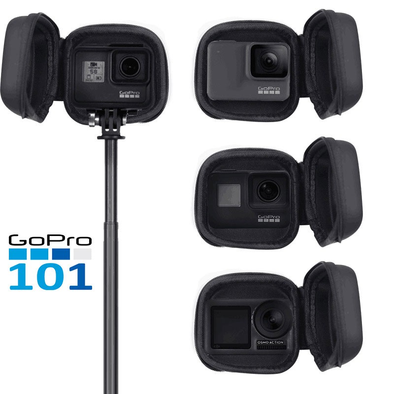 Hộp mini chống sốc chống nước da láng cho gopro 5 6 7 8, Sjcam, Yi Action, Osmo Action - Gopro101 - inoxnamkim | BigBuy360 - bigbuy360.vn