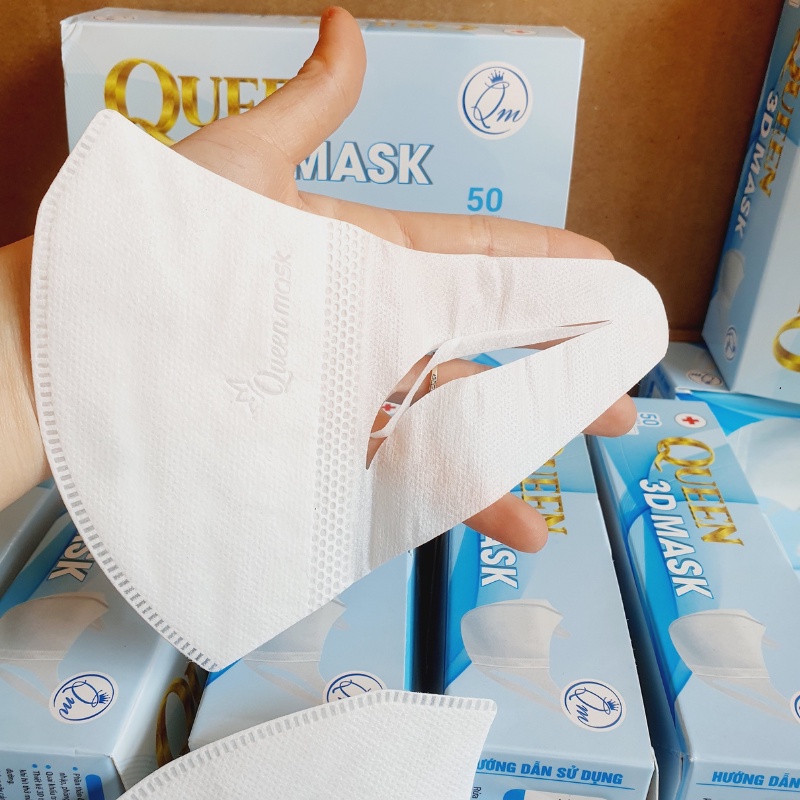 Hộp Khẩu Trang 3D Queen Mask- Hộp 50 Cái