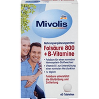 Viên mivolis axit folic 800 + vitamin 3b hộp 60 viên - ảnh sản phẩm 1