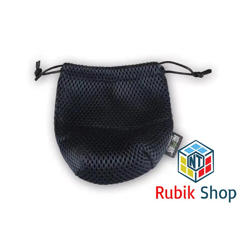 [Phụ Kiện Rubik] Túi đựng Rubik 3x3x3 hãng QiYi (Màu Đen) / Túi đựng rubik gan vải flannel cao cấp