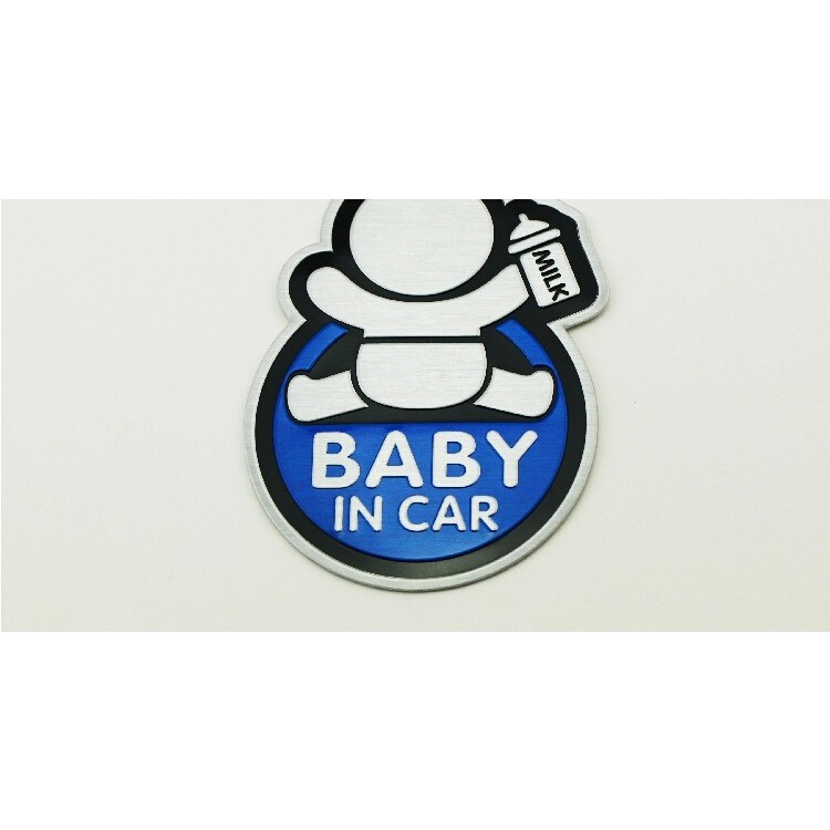 Tem BABY IN CAR trang trí xe hơi ô tô