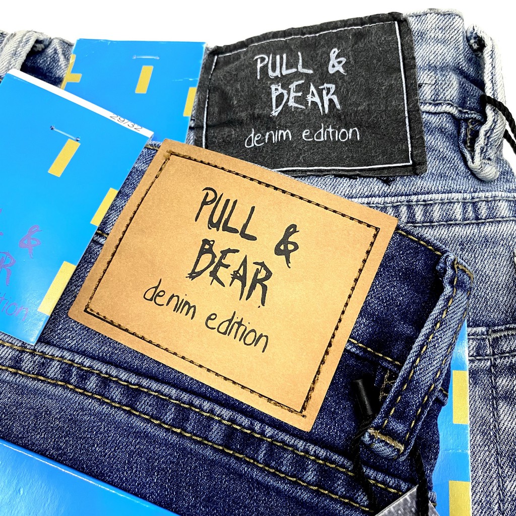 QUẦN JEAN NAM VNXK PULL_BEAR XANH BẠC | BigBuy360 - bigbuy360.vn