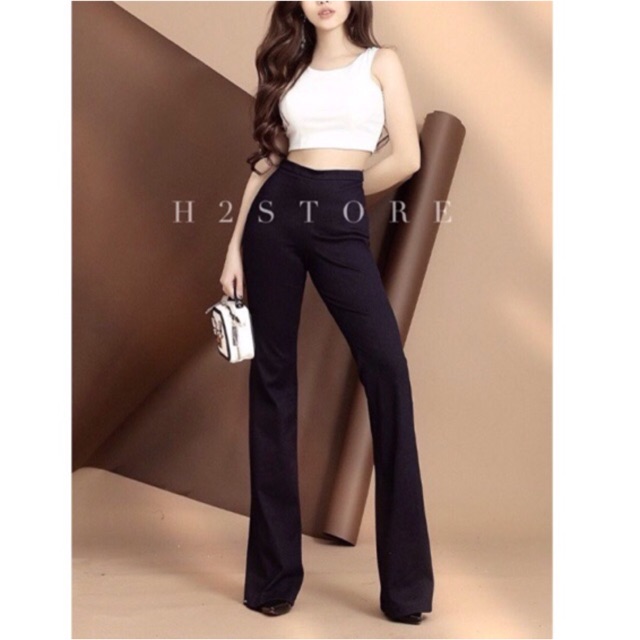 [MAY THEO SỐ ĐO]Quần lưng cao ống đứng nhỏ