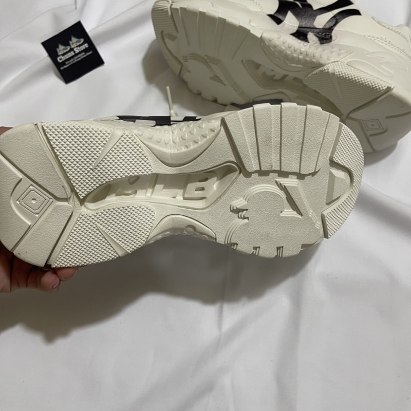 Giày boston MLB NY đen chữ nghiêng mới cao cấp giày MIB NY trắng full box bảo vệ túi kèm xách