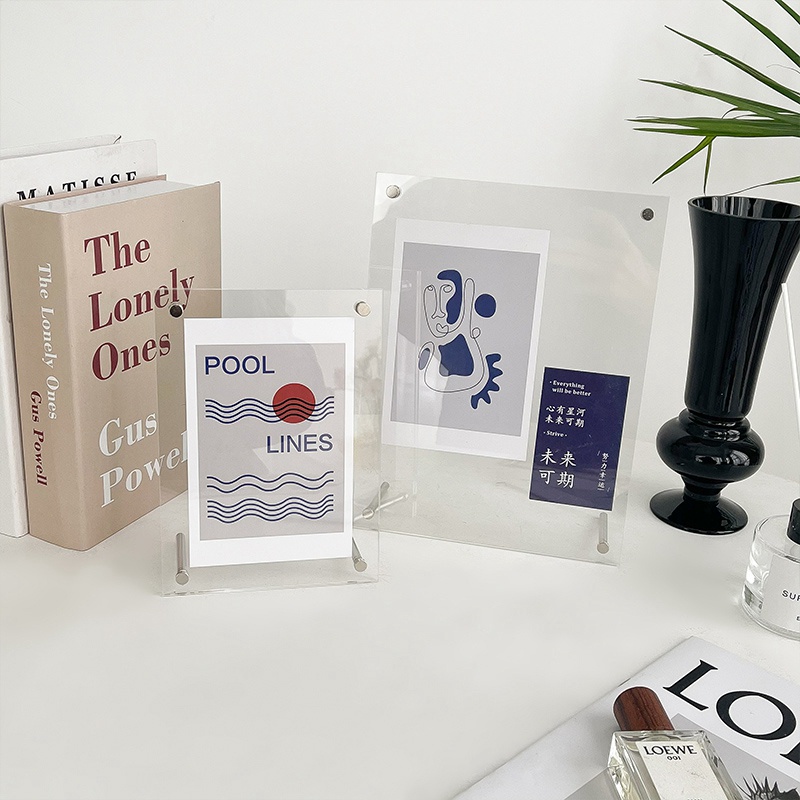 Giá Đỡ Ảnh/Ảnh Bằng Acrylic Để Bàn Tiện Dụng Cho Học Sinh