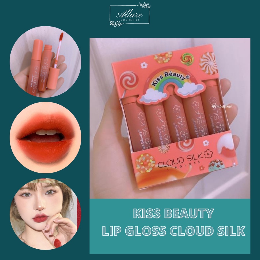 [ GIÁ SỈ ] Set 5 Cây Son Velvet Lip Gloss 5 Cây của Kiss Beauty siêu xinh
