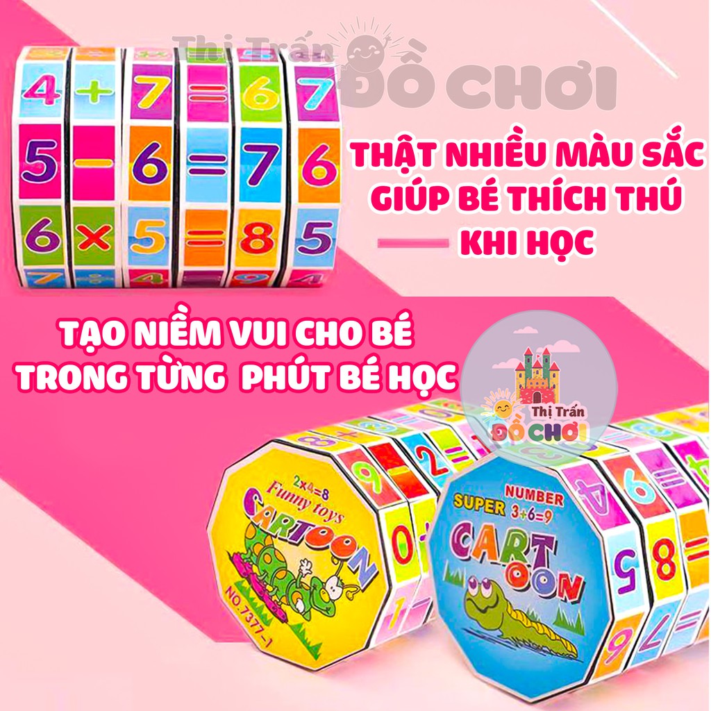 Đồ chơi Rubik học toán 6 tầng cho trẻ em phát triển trí não