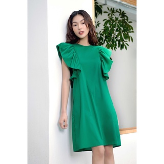 LIIN - Đầm midi chữ A phối cánh tiên tôn dáng, nữ tính, trẻ trung