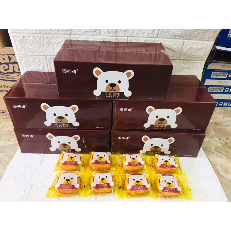 Thùng 30 Bánh Ruốc Gấu Siêu Ngon - Gói 40gr