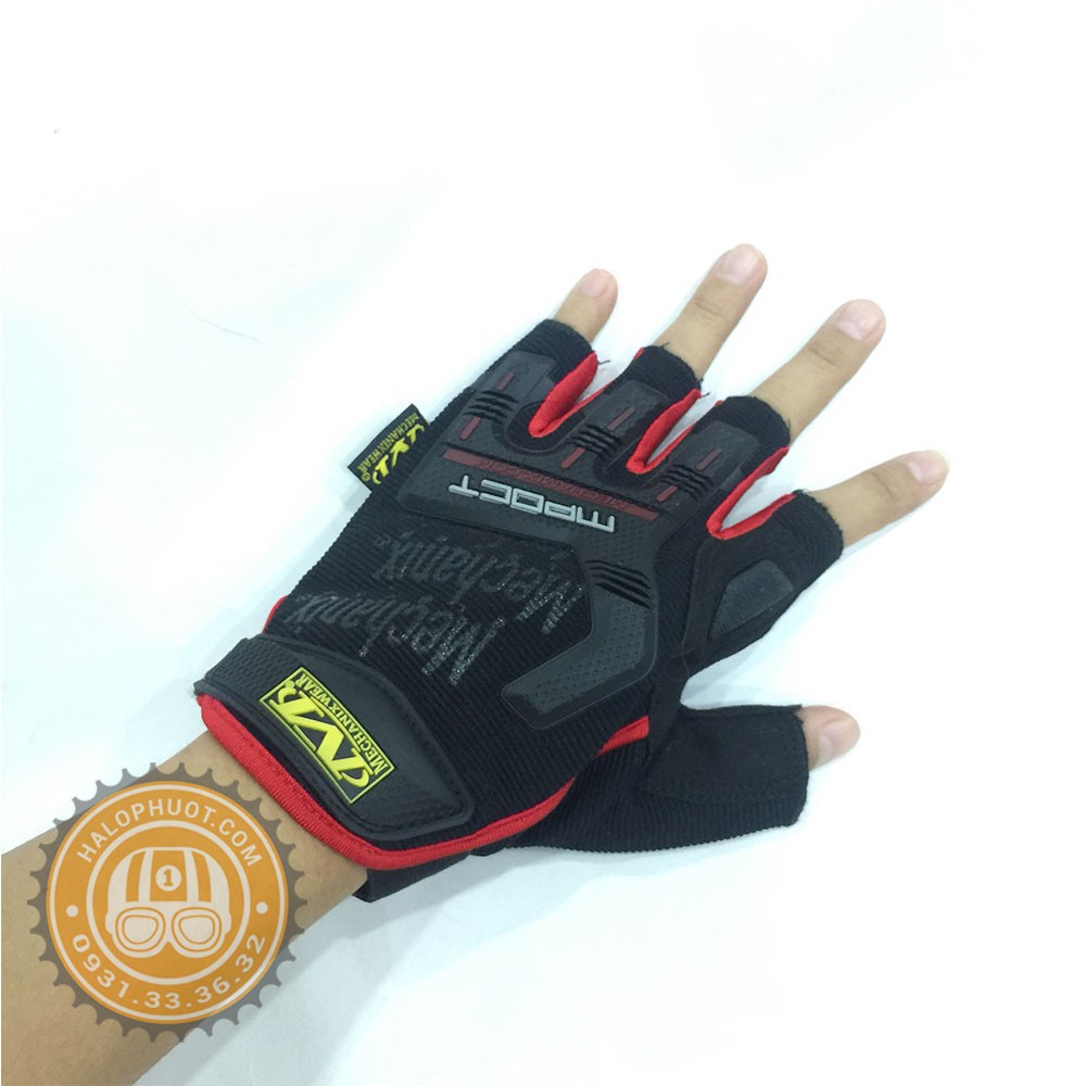 Găng tay cụt ngón Mechanix Mpact (Đệm da lòng bàn tay)