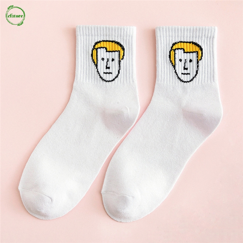 Tất Cotton Trong Suốt Hoạ Tiết Hoạt Hình Đáng Yêu Cho Nữ