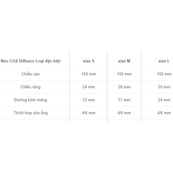 Neo CO2 Diffusor Specal Type | Sủi CO2 Neo Bản Đặc Biệt Siêu Mịn, Siêu Đẹp - Chính hãng Hàn Quốc