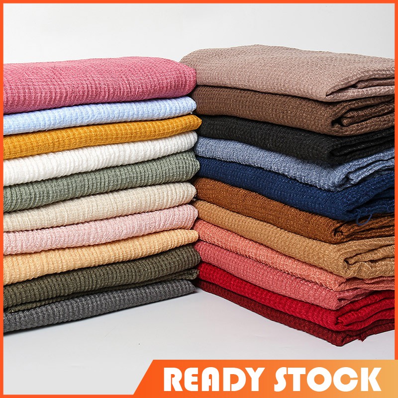 Khăn Choàng Cotton Trơn Thời Trang Cho Nữ