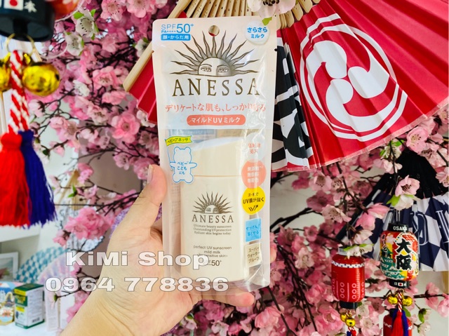 (MẪU MỚI 2021) Kem chống nắng Anessa Mild Milk Shiseido cho da nhạy cảm 60ml | BigBuy360 - bigbuy360.vn