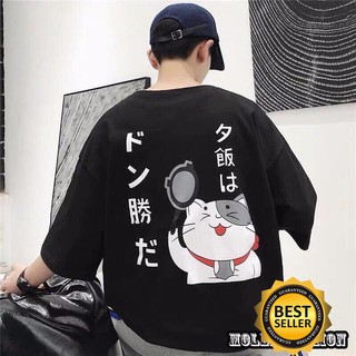 🔥HOT🔥 🔥FLASH SALE🔥 Áo thun mèo tay lỡ phong cách Nhật cực Ngầu giá siêu rẻ