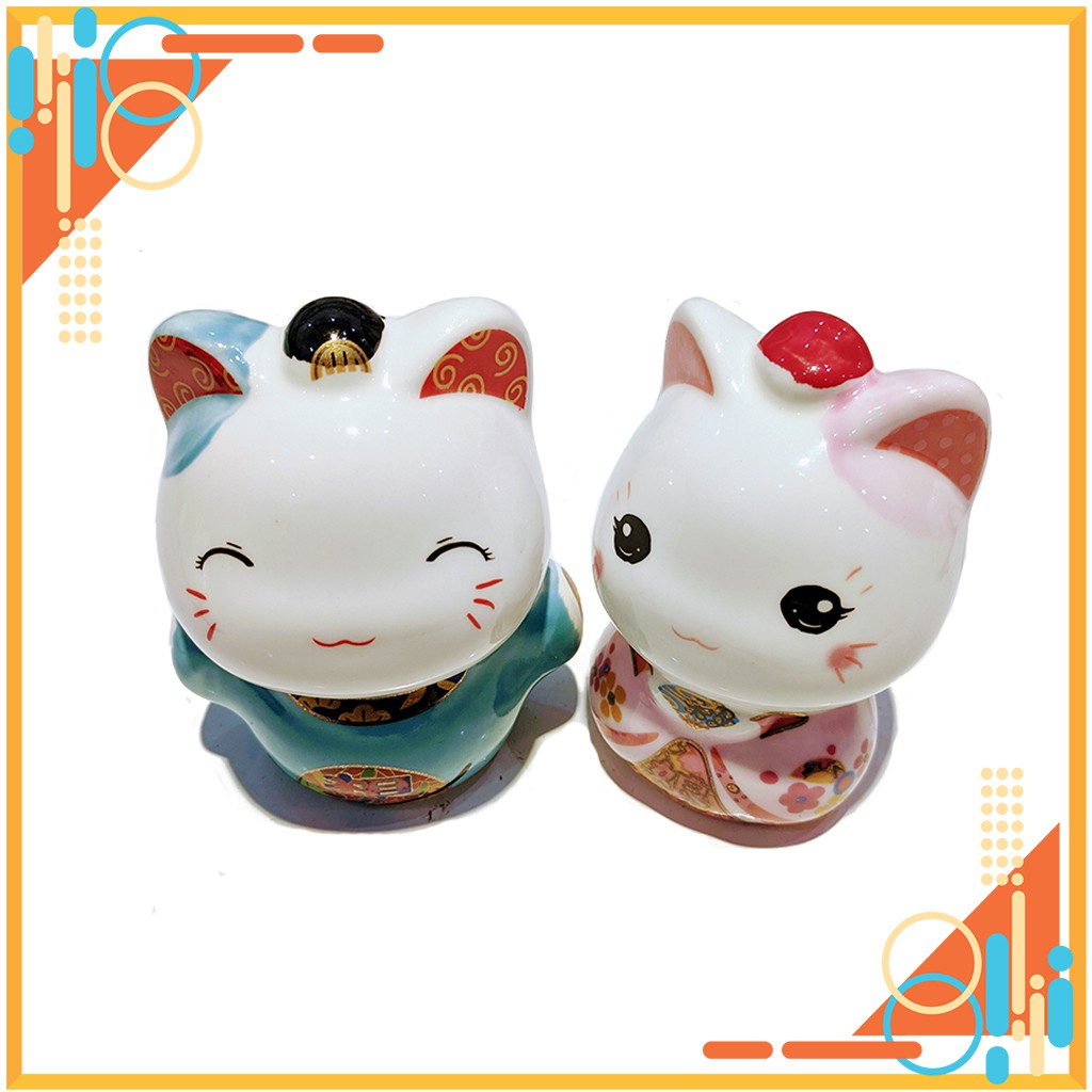 Mèo chibi tân lang tân nương 7cm
