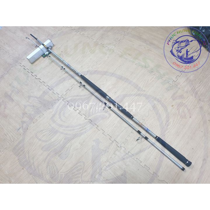 Cần 2 Khúc Ashino Phôi Bạch Kim 3m15 Khoen Fuji Cao Cấp