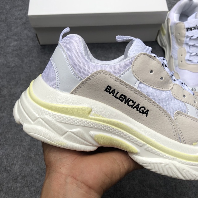 [Tặng Tất,Hộp và dây giầy]Giầy thể thao trip trắng vàng nam nữ | BigBuy360 - bigbuy360.vn