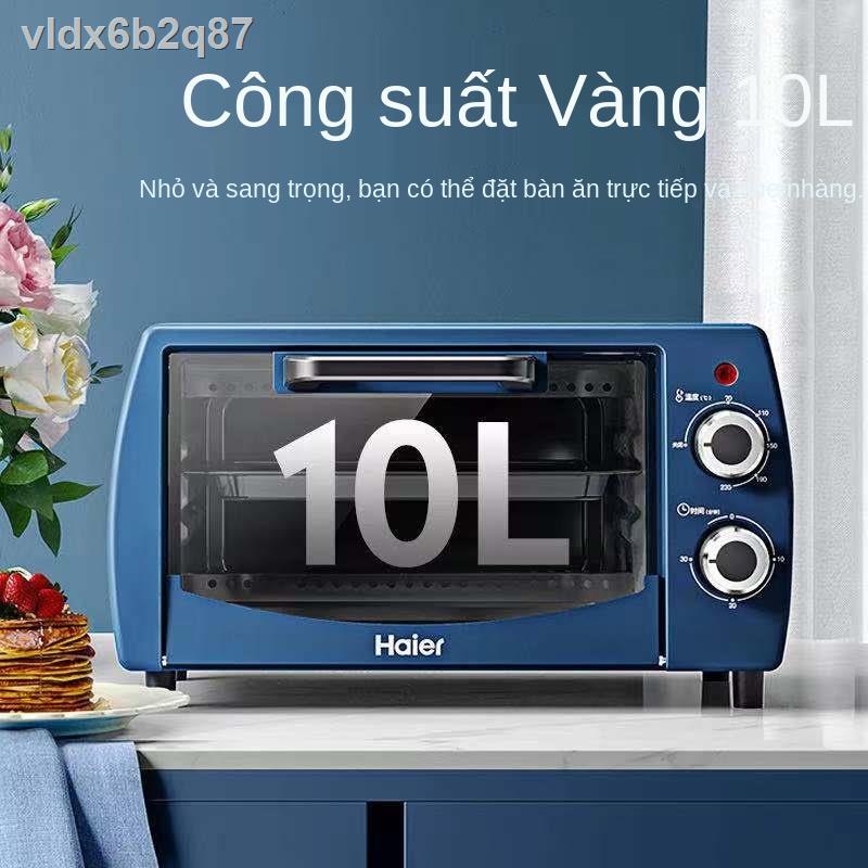 ☑Haier lò nướng điện gia dụng tự động đa chức năng để bàn bánh nhỏ nướng bánh mini máy sấy hoa quả hai lớp