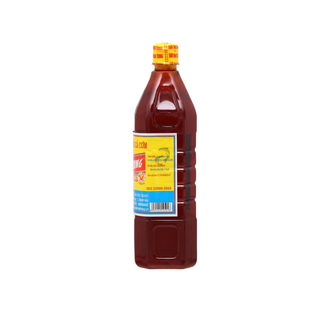 Nước mắm nhĩ cá cơm 584 Nha Trang 25 độ đạm chai 1 lít