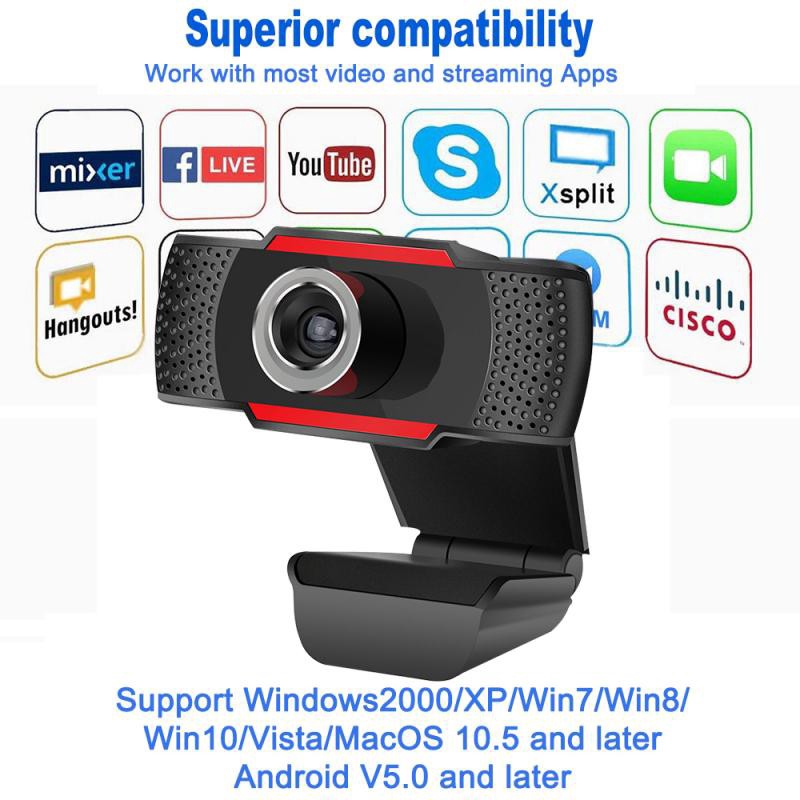Webcam 1080p 720p 480p Hd Kèm Micro Dành Cho Máy Tính | BigBuy360 - bigbuy360.vn
